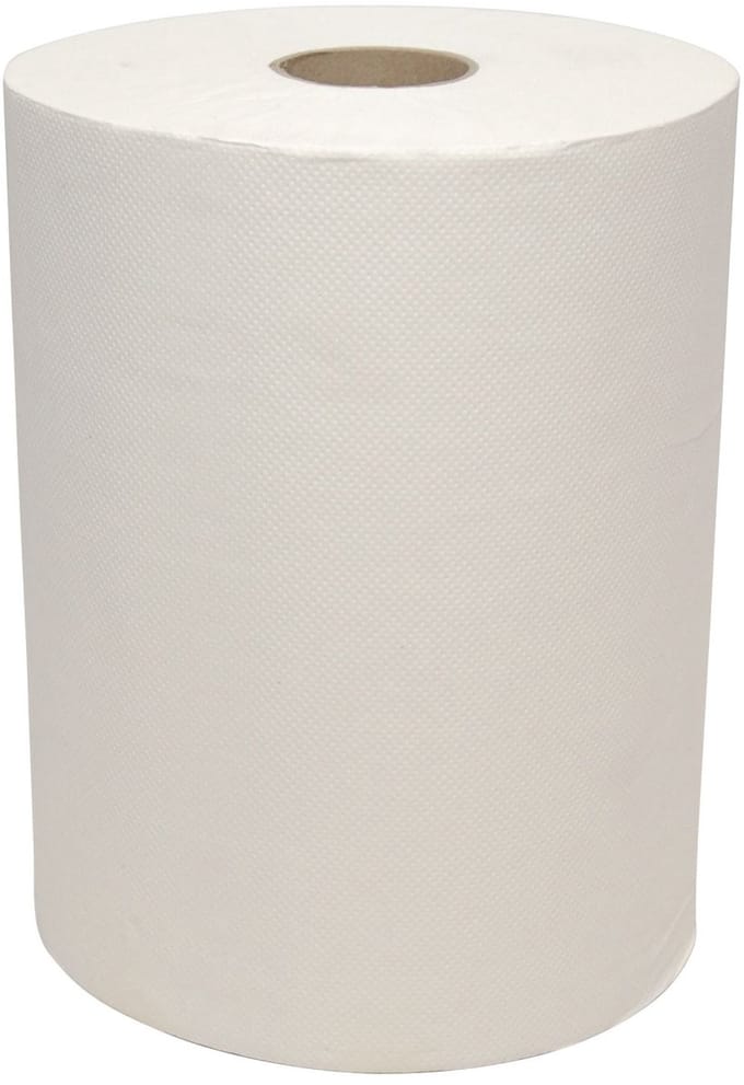 Handdoeken op rol Mini Matic plus cellulose 2laags 130meter 6rollen + dop (6151805182102)