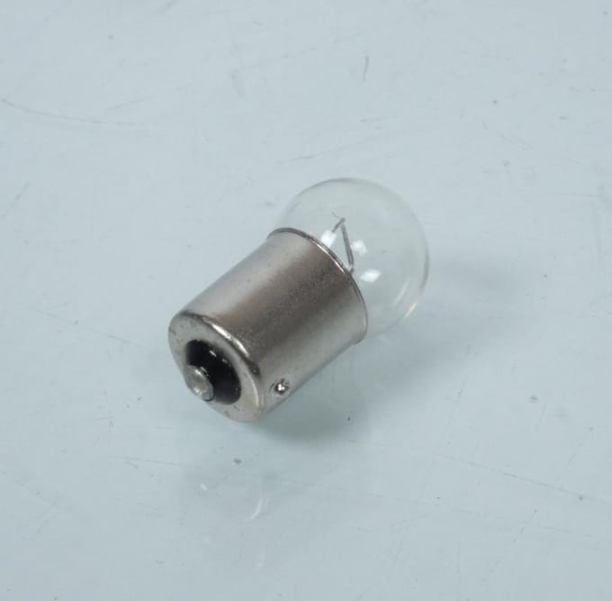 Lampje wit Flosser 15025 / BA15s 12V 15W Nieuw voor motor scooter auto