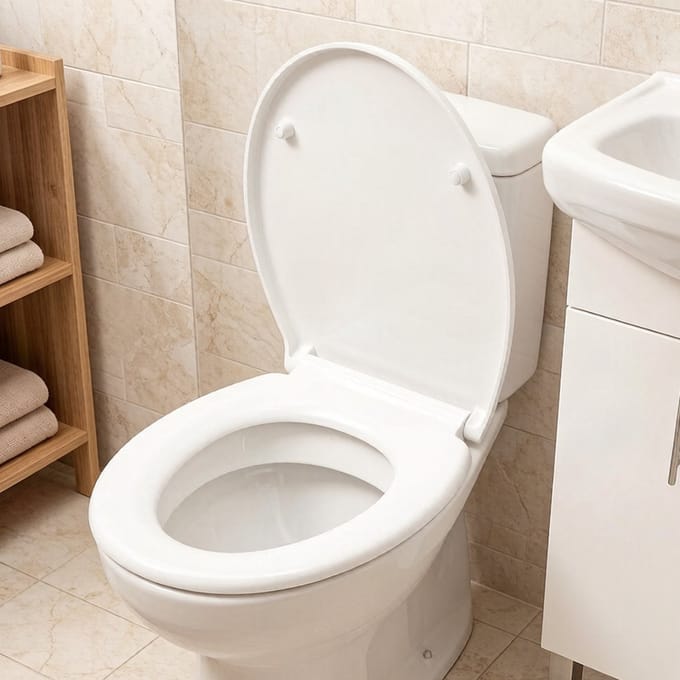 Anycee WC-Bril O-Vorm - Duroplast - Wit - Met Deksel - Soft Close - Quick Release - RVS-Scharnieren - Antibacterieel - Belastbaar tot 250 kg