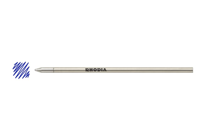 Rhodia scRipt - Balpenvulling - Blauw - penvulling - 0.7 mm schrijfbreedte