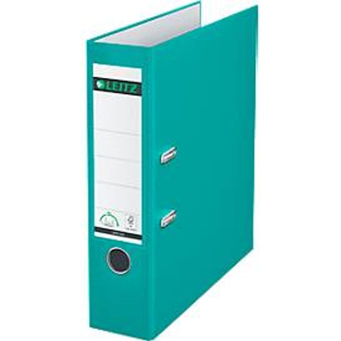 LEITZ® Map 1010, DIN A4, rugbreedte 80 mm, 20 stuks, turkoois