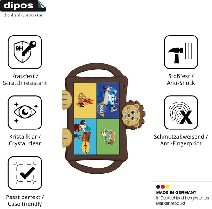dipos – 2x Pantserfolie geschikt voor Logicom Logikids Star | 9H Screenprotector