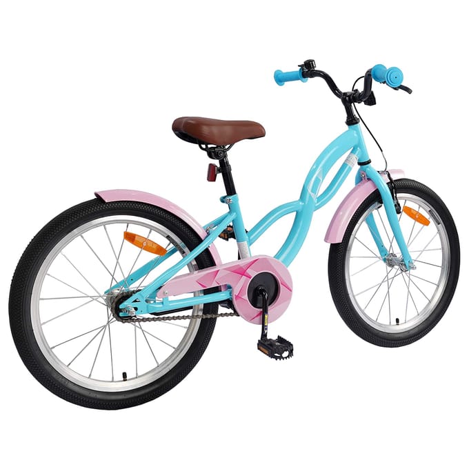 vidaXL - Kinderfiets - 18 - Inch - voor - 5-7 - jaar - oud - Lichtblauw