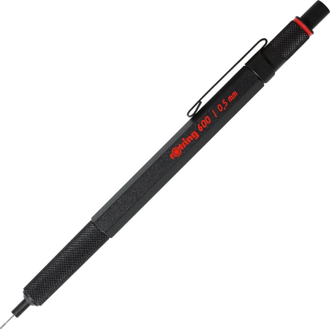 rOtring 600-vulpotlood | 0,5 mm | zwart