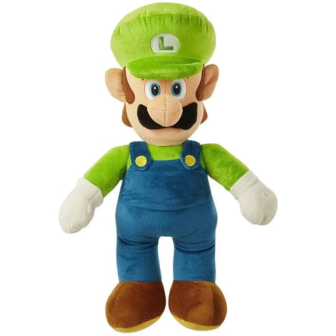Knuffel Jakks Pacific World of Nintendo Jumbo Luigi