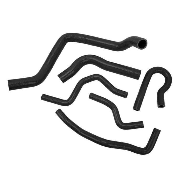 6 Stuks Radiator Koelvloeistofslang Siliconen Koelvloeistof Overdrachtsslang Kit voor Civic Type R EK EG B16A B18C B20B 1992 tot 2000 Zwart zwart