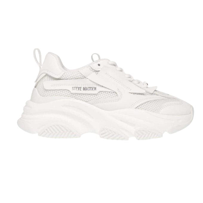 Steve Madden Possession-E sneakers met dikke plateauzool voor dames (Wit)