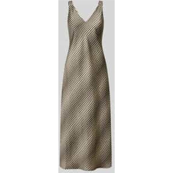 midi-jurk met V-hals model 'Qova wave'