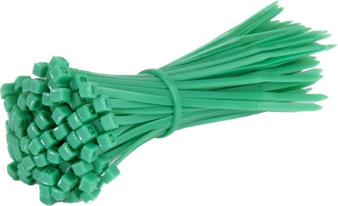TD47 Kabelbinders 2.5 x 100 mm Groen - Tie wraps - Tyraps
