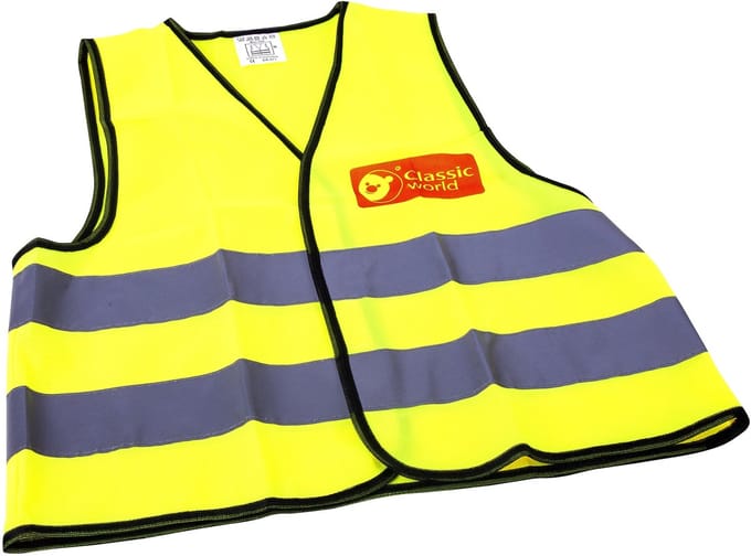 Classic World Edu Reflecterend Waarschuwingsfietsvest Constructie Universeel - UNI