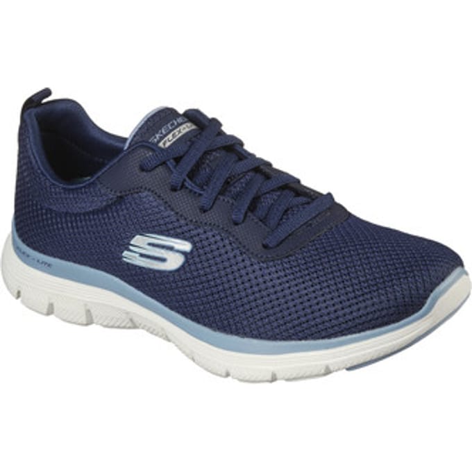 Skechers Flex Appeal 4.0 - Brilliant V Dames Sneakers - Navy - Maat 38