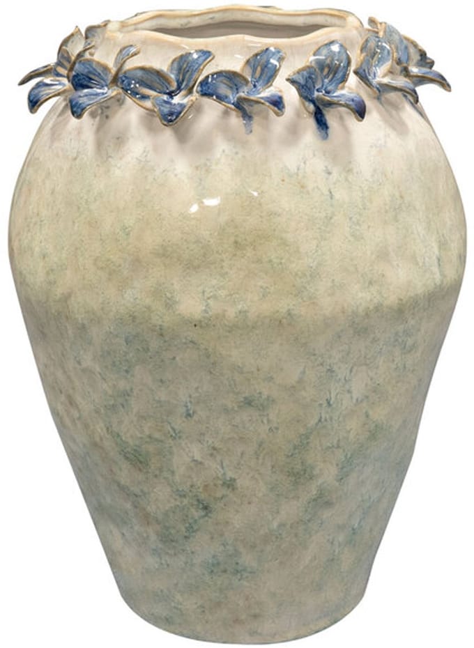 Ter Steege Bloempot Groen-Pastel Groen D 22 cm H 30 cm Opening 10 cm
