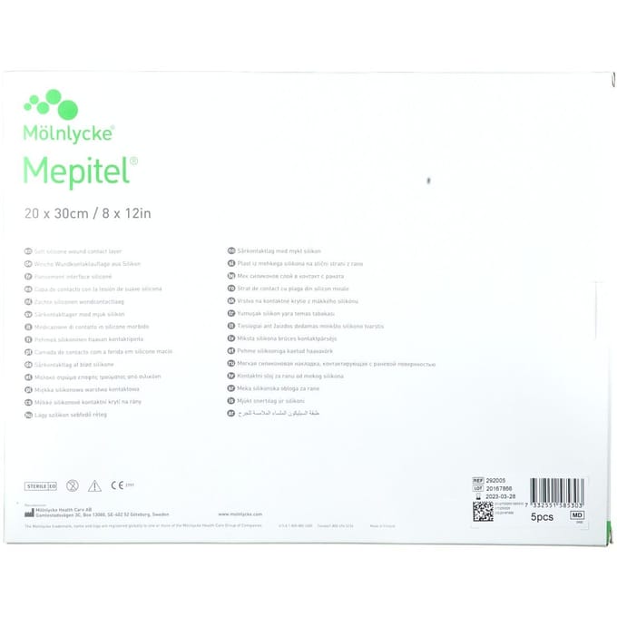 Mepitel Steriel 20cm x 30cm 292005 5 Compressen