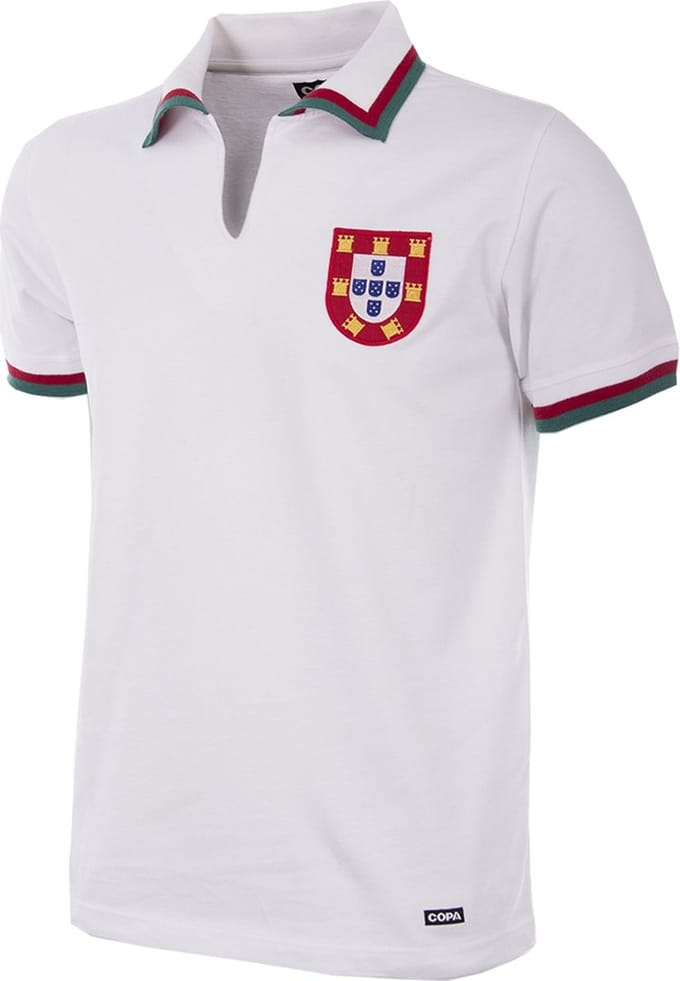 COPA - Portugal Uitshirt 1972 Retro Voetbalshirt - Heren - Wit - XL