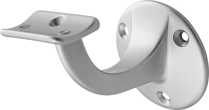 Hermeta leuninghouder type 3500-01 - hol - 65 mm - aluminium F1
