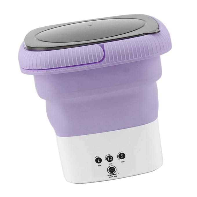 Draagbare Wasmachine Opvouwbare Mini Kleine Draagbare Wasmachine Wasmachine voor Appartement Was paars