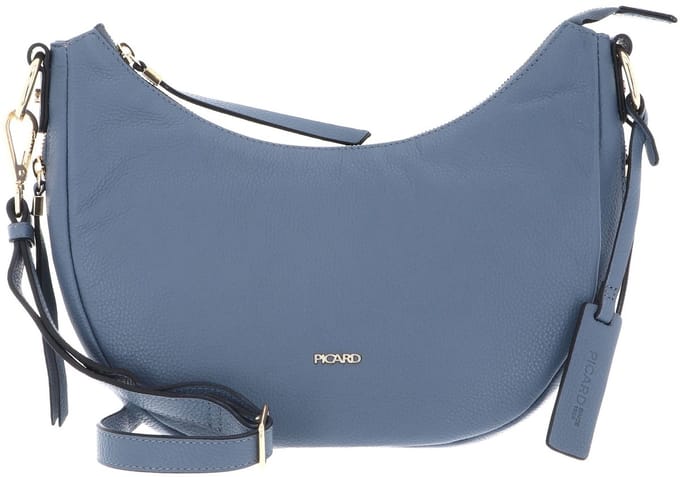 PICARD schoudertas Java Cross Bag Denim blauwgrijs