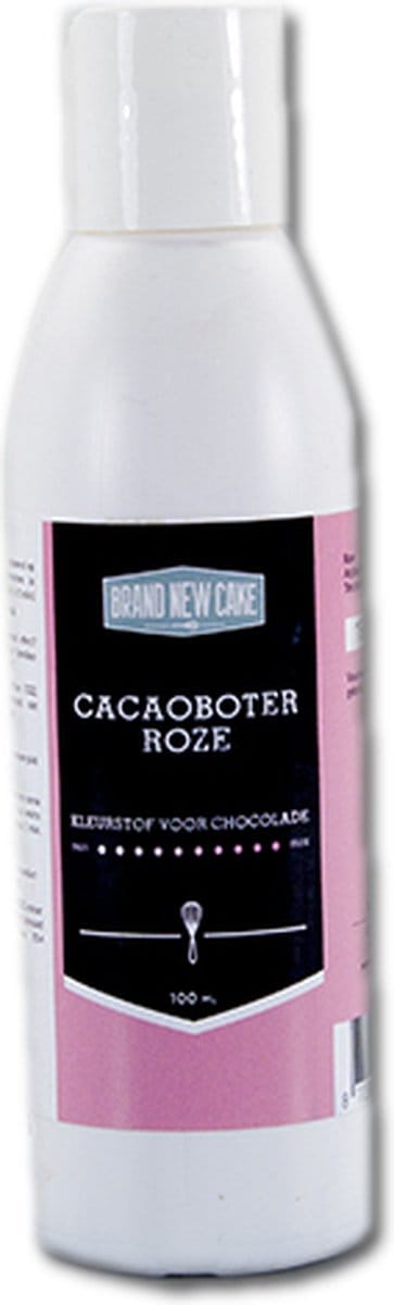 BrandNewCake® Cacaoboter Gekleurd Roze 100ml - Chocolade Kleurstof - Eetbare Voedingskleurstof