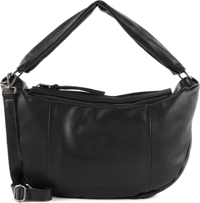 FREDsBRUDER Leren Schoudertas Rousur Shoulderbag Black Zwart