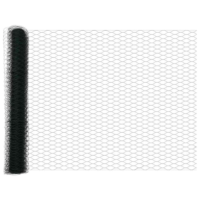 vidaXL Hexagon Hek 1 x 100 m PVC Groen