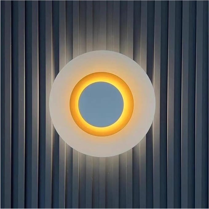 Wandlamp - Decoratieve Lamp - Sfeervolle Verlichting - Drie Lichtkleuren - 15W - Zwart