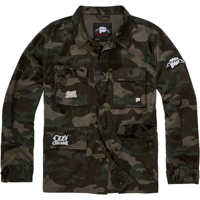 Ozzy Osbourne Uniformjas - BDU Jacket - M tot XXL - voor Mannen - dark camo