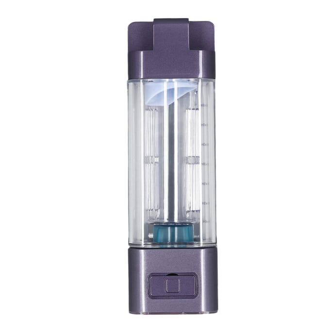 350ml 5V Vierkante Waterstofwaterfles PCTG 2000 tot 9000PPb Afgesloten Draagbaar Waterrijk Water L gray