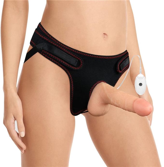 Strap-on with Vibrating Dildo and Remote Control 7.0