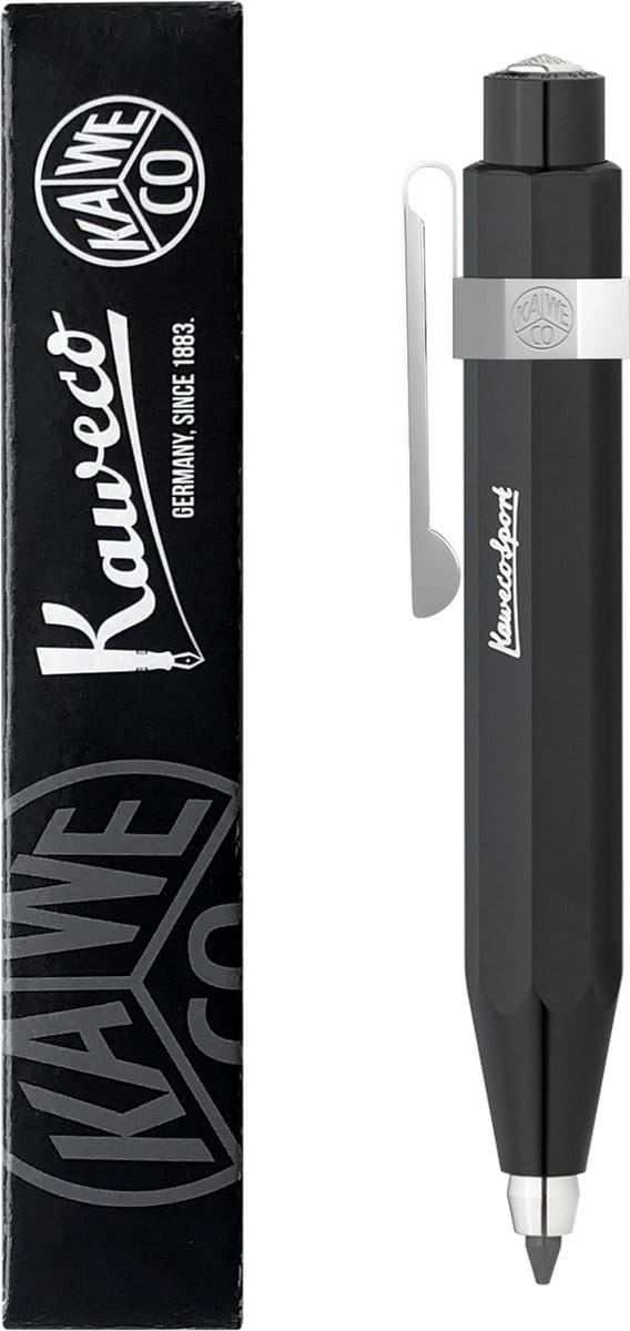 Kaweco - Vulpotlood - 3,2 - Sport Skyline Black - 8 Shape Clip Chrome