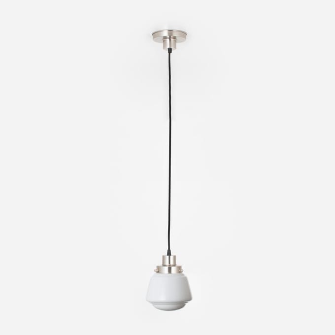 Hanglamp aan snoer High Button 20's Matnikkel - Art Deco Trade