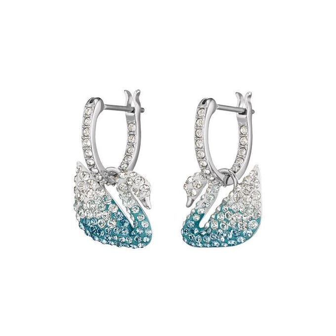 Swarovski Kunstkristal Oorbellen Dames Blauw 5512577 Blue|Box (Random Color) white