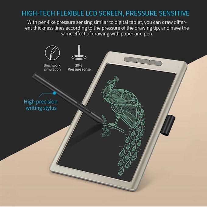 10'' Smart Office schrijfblok inspiratie schetsboek tekening notitieblok goud