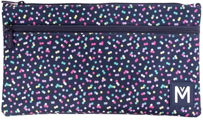 MontiiCo Etui XL - 2 handige vakjes - wasmachinebestendig - Confetti
