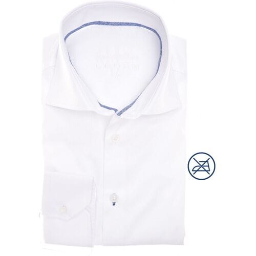 Ledûb Overhemd Cotton Non-Iron  Special Edition Antiekwit-Blauw / male