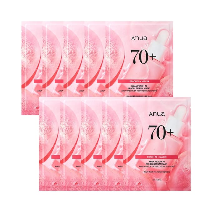 [Anua] Perzik 70 Niacine Serummasker 25g * 10EA pink