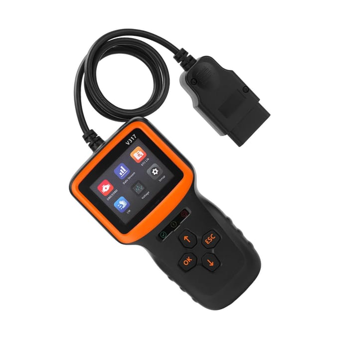 V317 V1.5 OBD2 Scanner DC9?16V ABS Scherm Display Foutcode Lezer Analyzer Gereedschap voor Voertuigen black