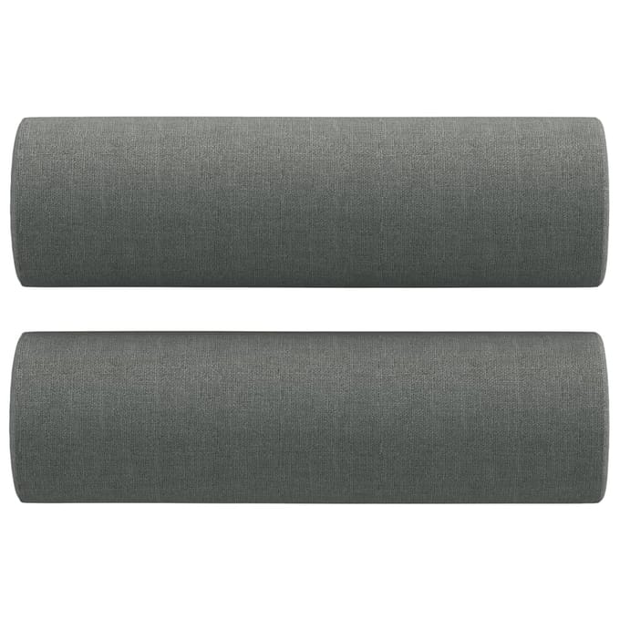 vidaXL - Sierkussens - 2 - st - 15x50 - cm - stof - donkergrijs
