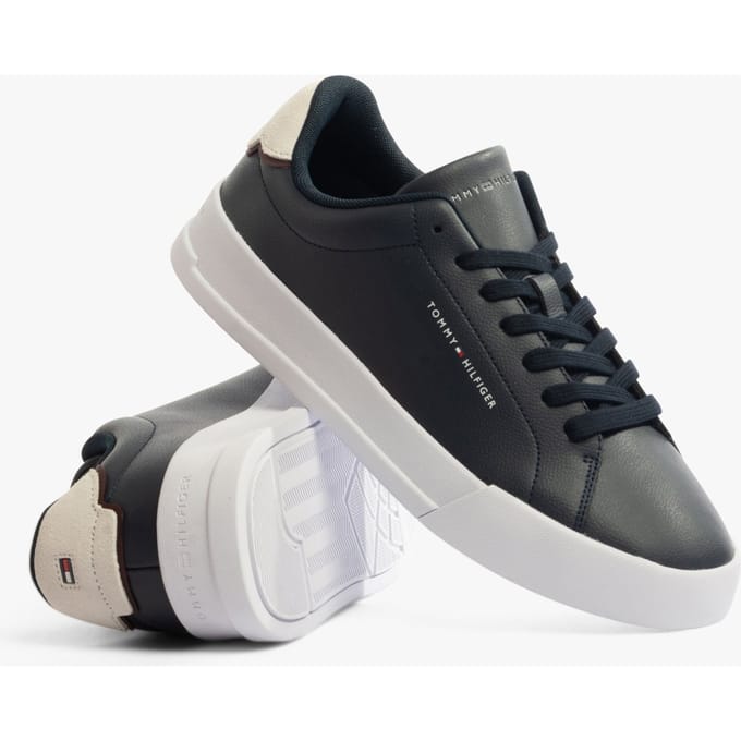 Tommy Hilfiger LOGO COURT Heren Sneakers Desert Sky