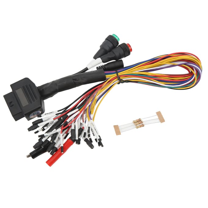 Câble Jumper OBD2 Professionnel Câble Breakout Protocole Complet Tricore pour Programmation ECU black