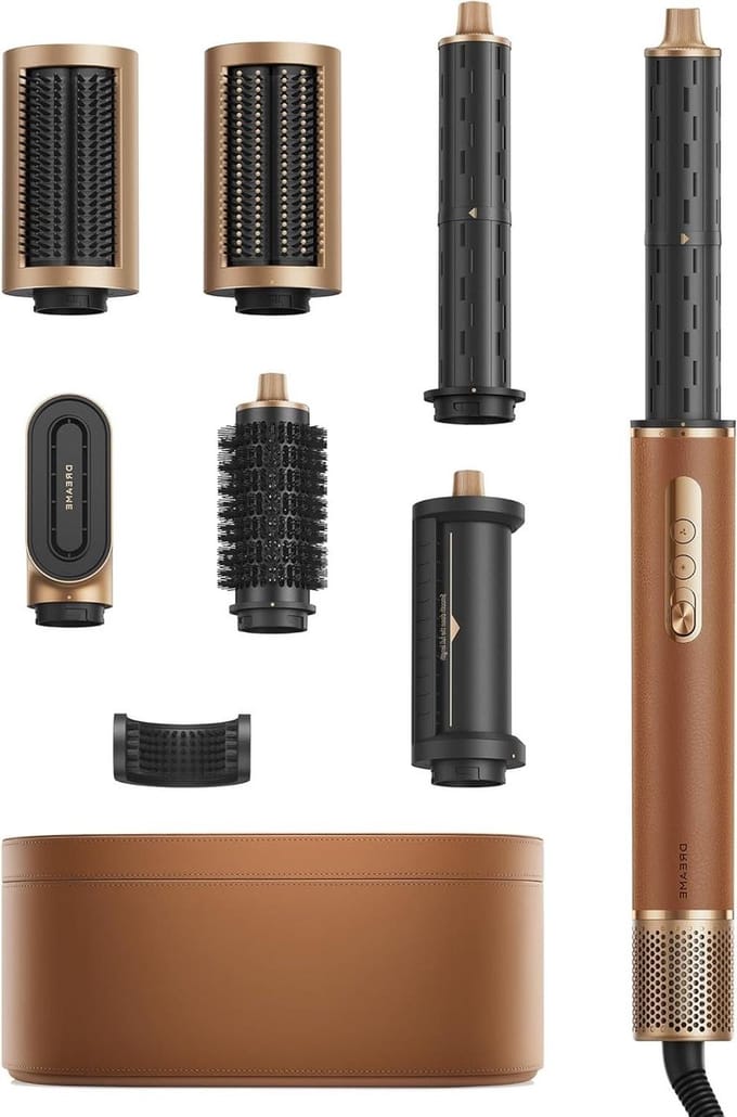 Haar Styler - Multi Styler - Salon Kapsels - 7-in-1 Opzetstukken - 290 Gram - Goud