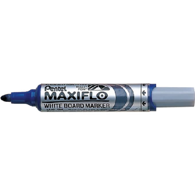 Whiteboardmarker Pentel Maxiflo - Blauw - Rond 3 mm - 1 stuk