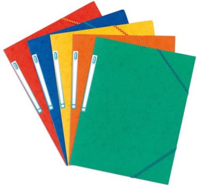 Elastomap Oxford Top File+ A3 3 kleppen 390gr assorti - 10 stuks