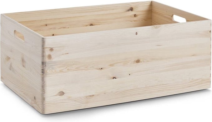 Zeller Houten kist - 60 x 40 x 24 cm - Stapelbaar