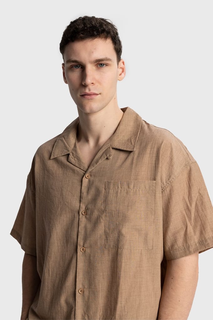 Heren T-shirt met korte mouwen en relaxte pasvorm