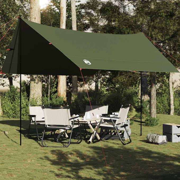 vidaXL - Kampeerluifel - waterdicht - 462x306x211 - cm - olijfgroen