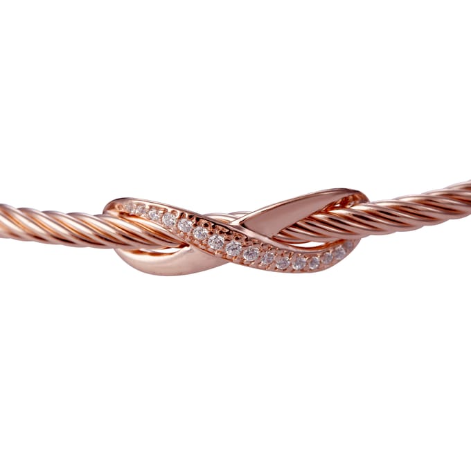 Orphelia ZA-7402 - Armband Bangle Infinity - Zilver 925 Rosé - Zirkonia - 58 mm
