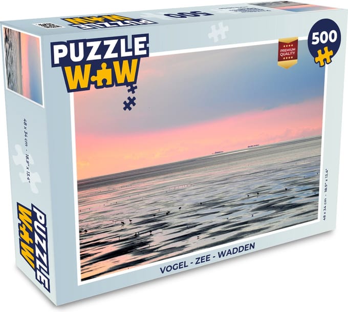 Puzzel Vogel - Zee - Wadden - Legpuzzel - Puzzel 500 stukjes