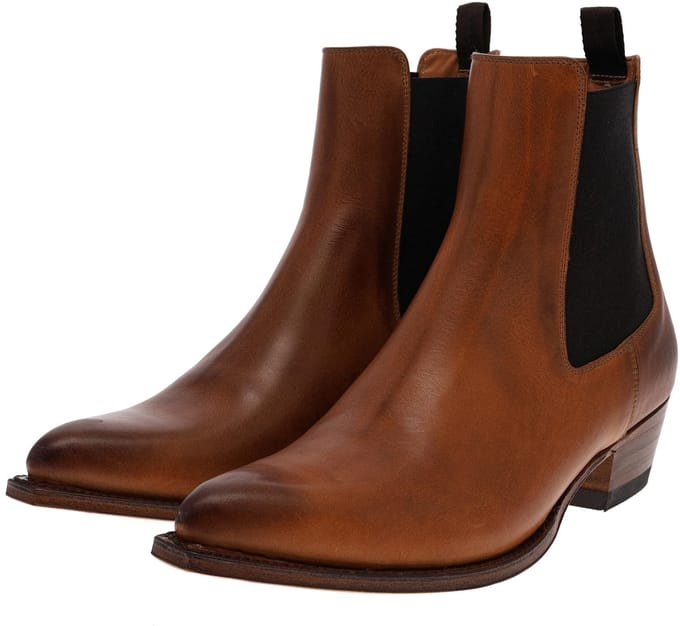 Sendra 15688 KANSAS heren bruin western enkellaarsje - 48 EU