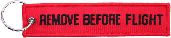 Sleutelhanger RBF zwart/rood #64