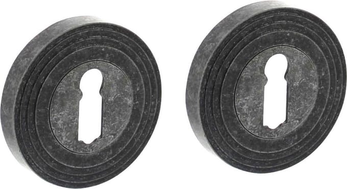 Intersteel Rozet met sleutelgat ø55x10 mm oud grijs